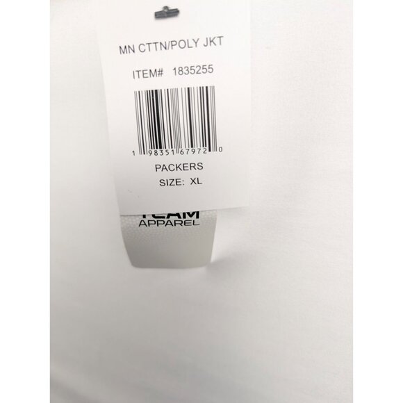 NFL Team Apparel Green Bay Packers Sweatshirt Mens XL 1/4 Zip Pullover NWT - Picture 2 of 5